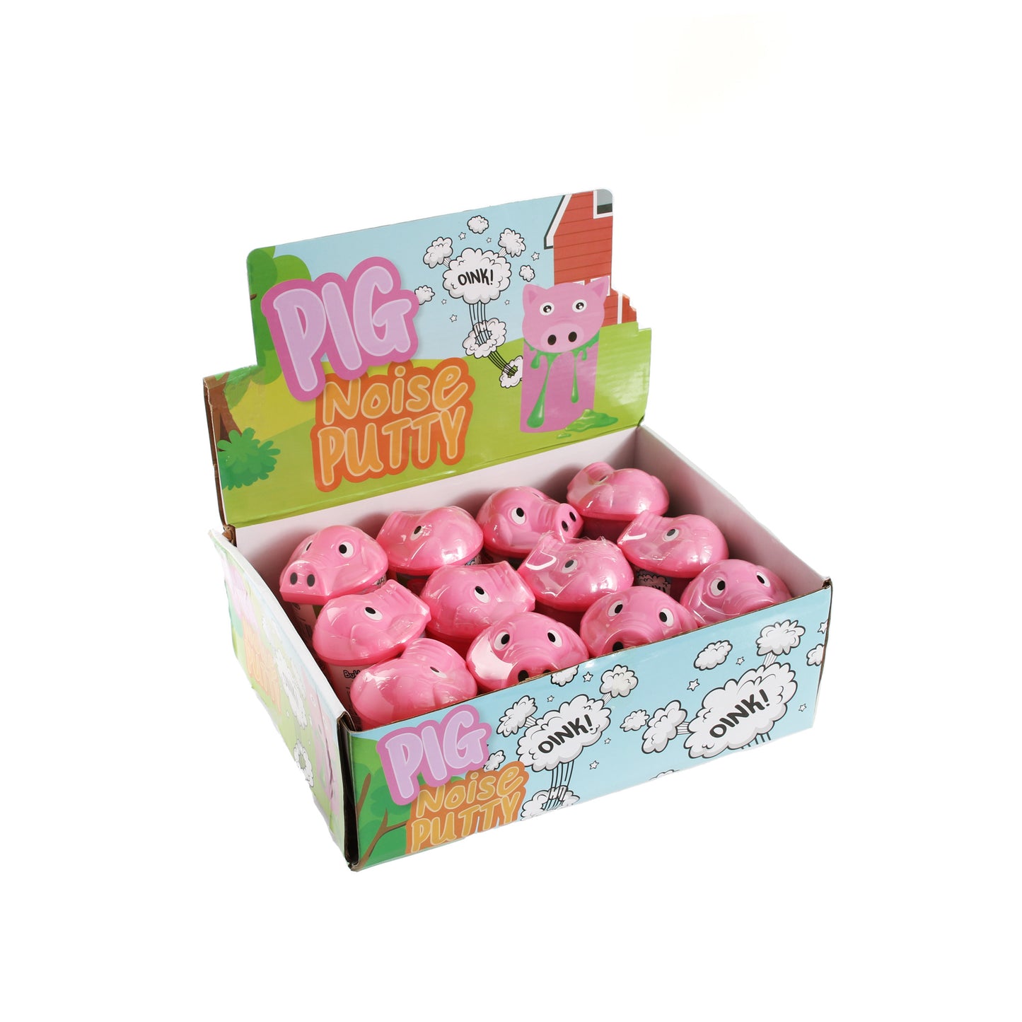 PIG NOISE PUTTY. SIZE OF TUB IS 8x5.5cm