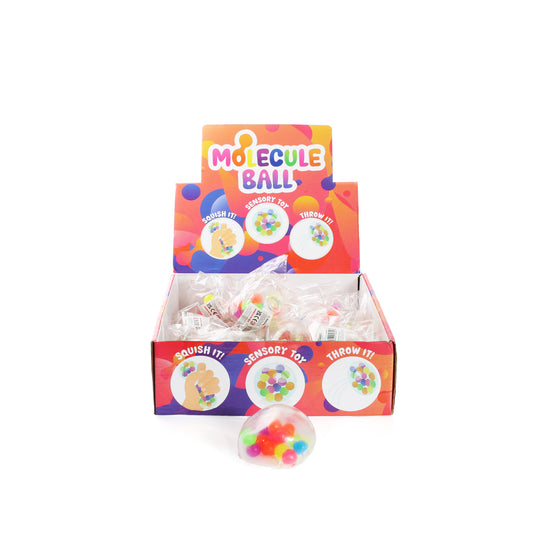 SQUISH BALL WITH COLOURED BEADS